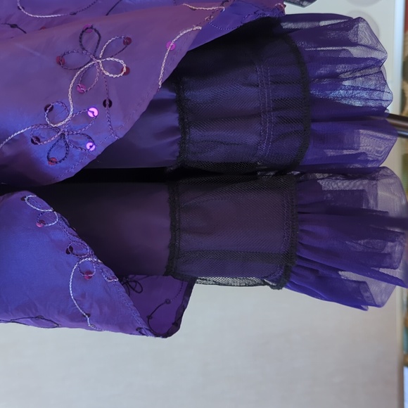 Rare Editions purple sequined formal dress (size 16) - Picture 4 of 4